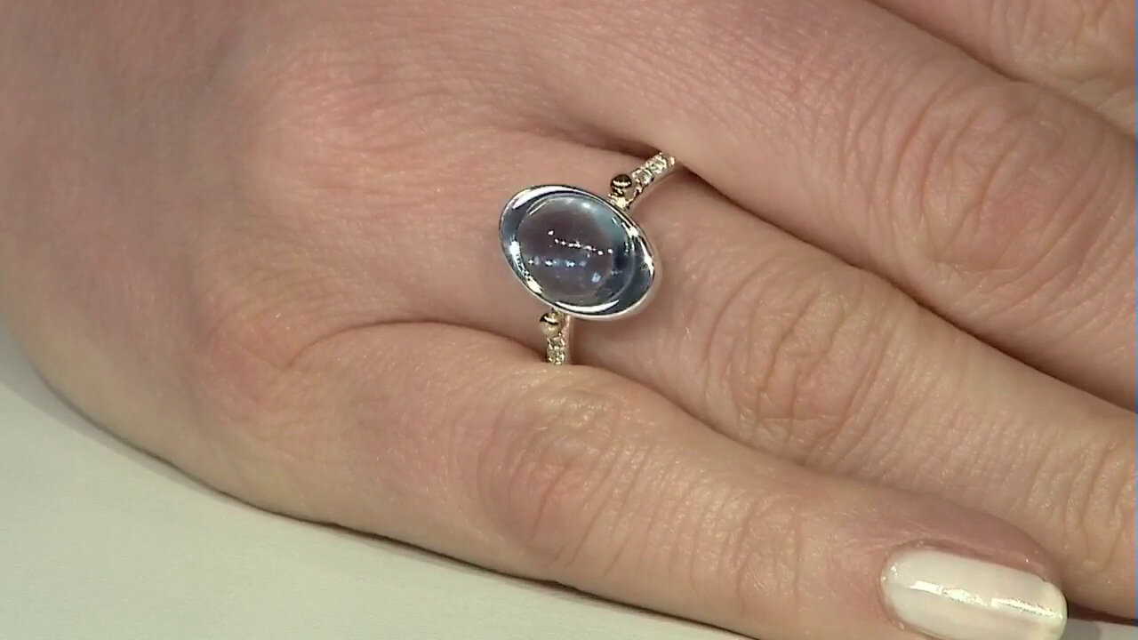 Video Aquamarine Silver Ring (Granulieren)