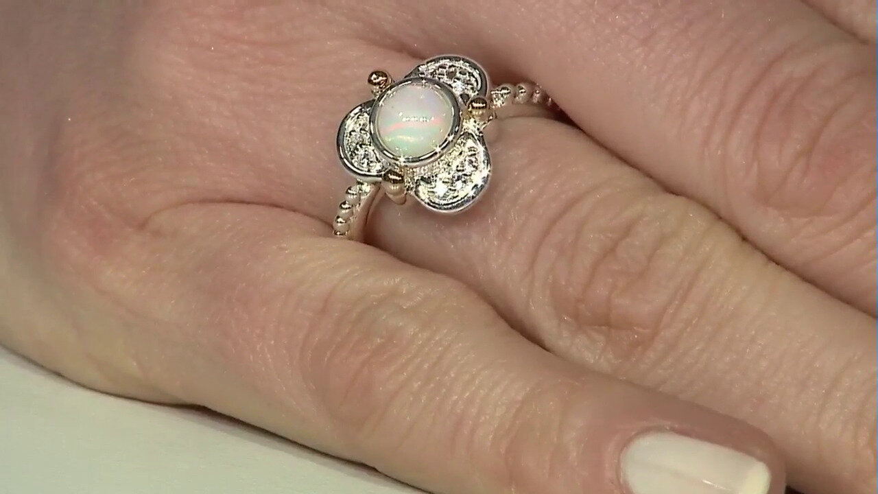 Video Welo Opal Silver Ring (Granulieren)