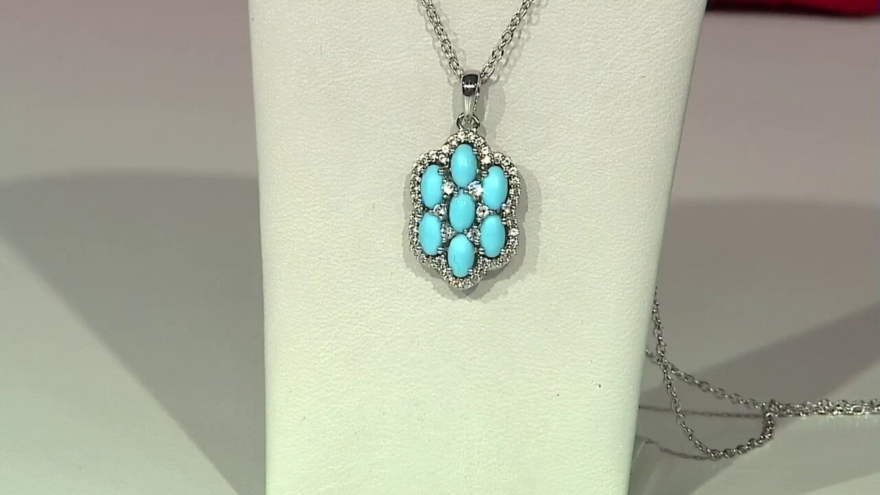 Video Sleeping Beauty Turquoise Silver Necklace (Faszination Türkis)