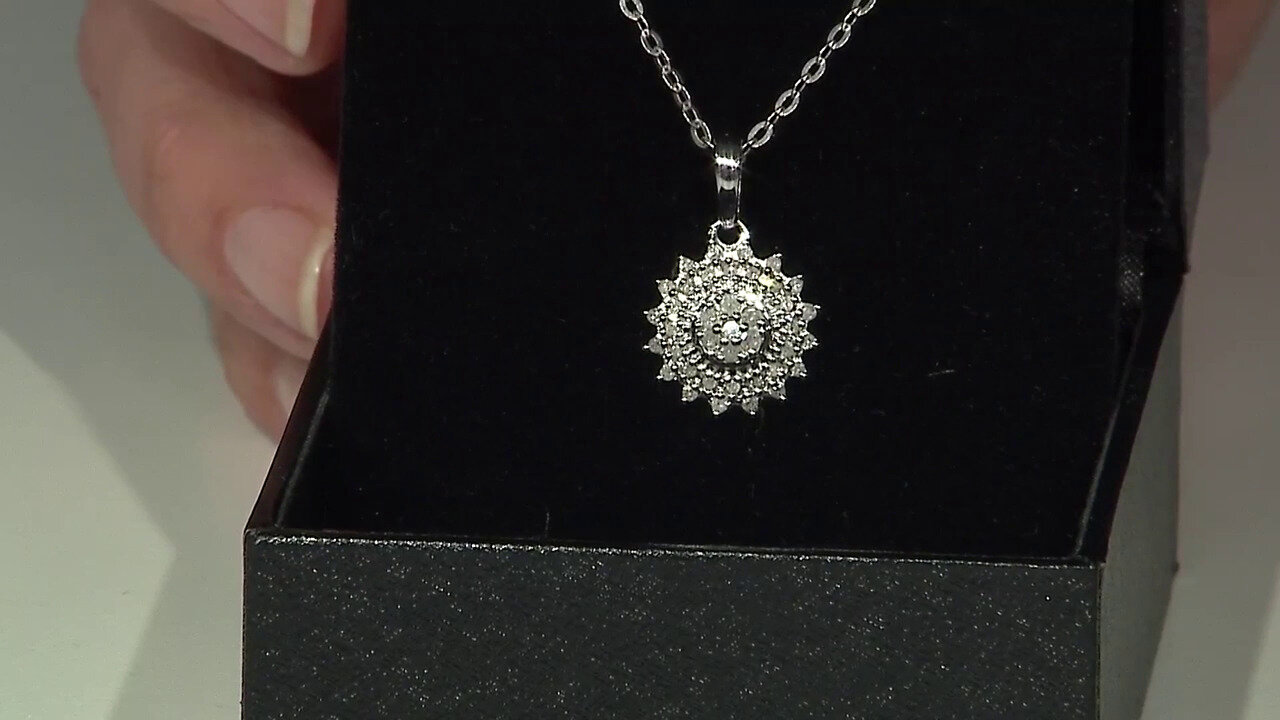 Video I2 (I) Diamond Silver Pendant