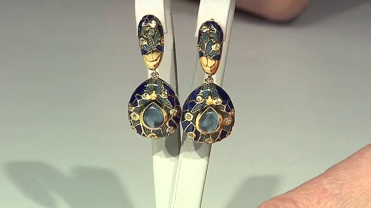 Video London Blue Topaz Silver Earrings