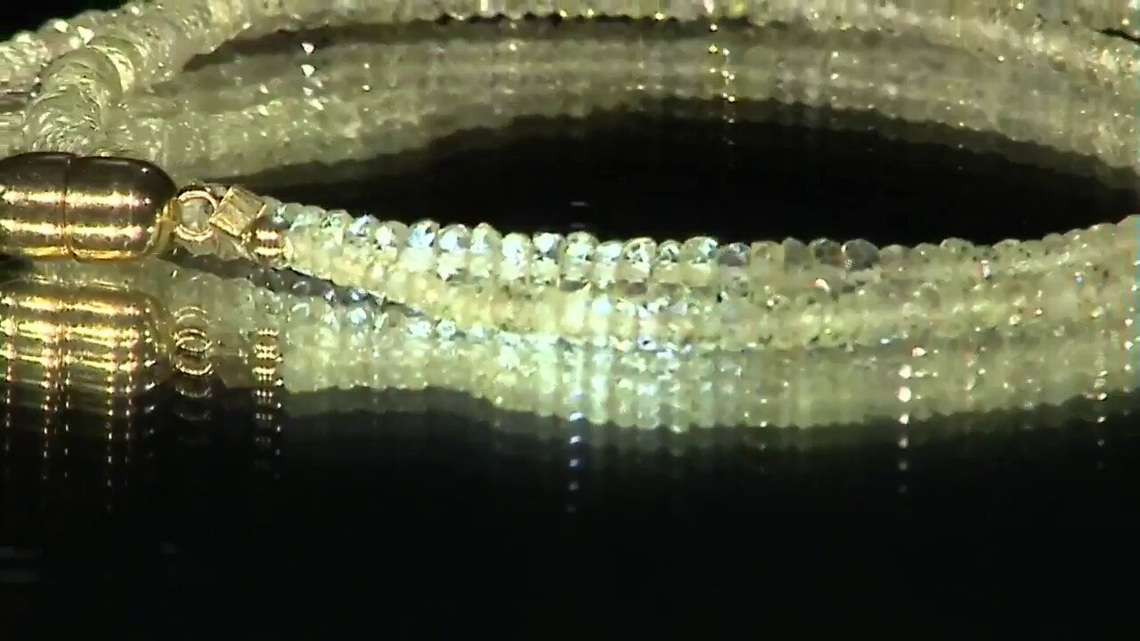 Video Zilveren halsketting met chrysoberilstenen