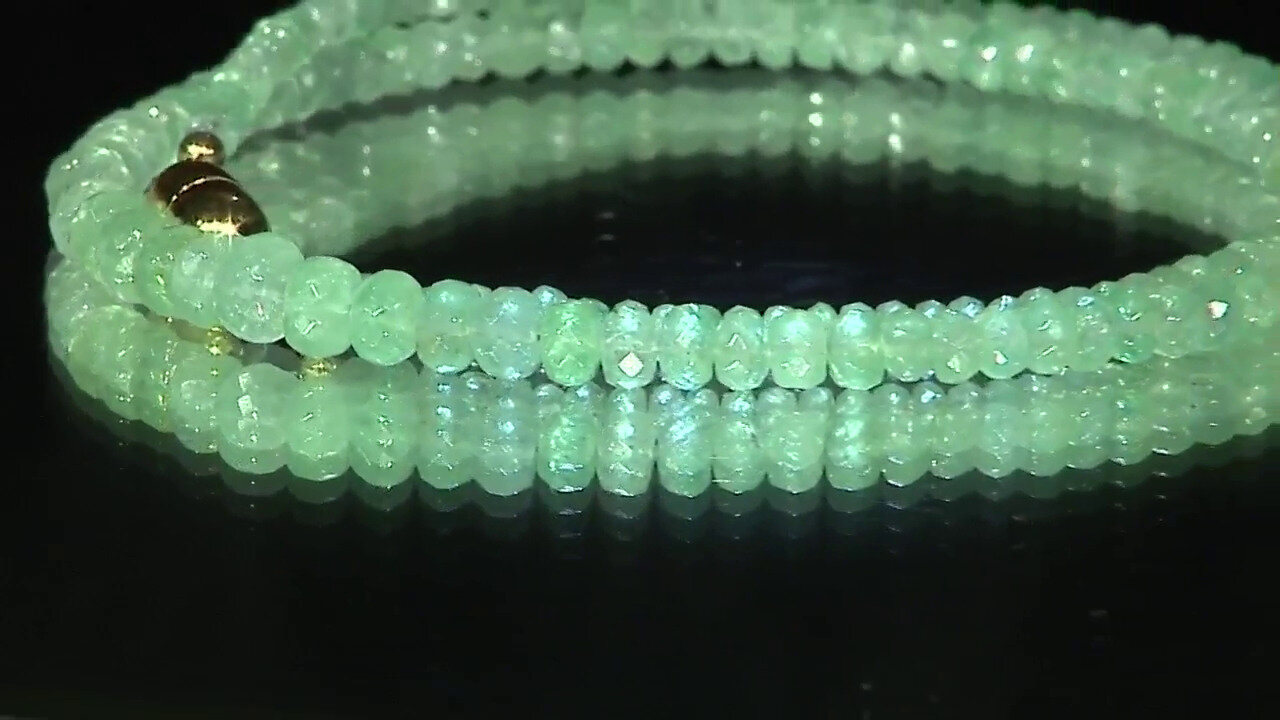 Video Äthiopischer Smaragd-Silberhalskette