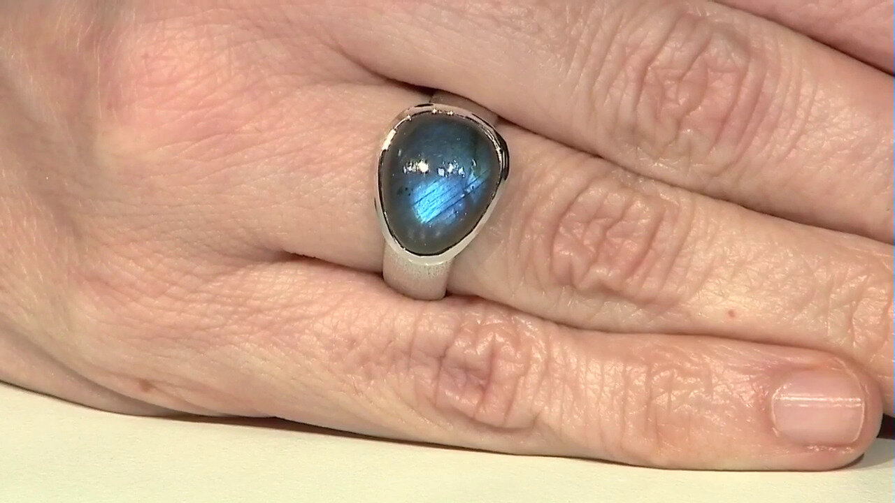 Video Labradorite Silver Ring