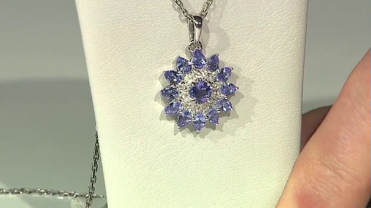 Video Tanzanite Silver Pendant