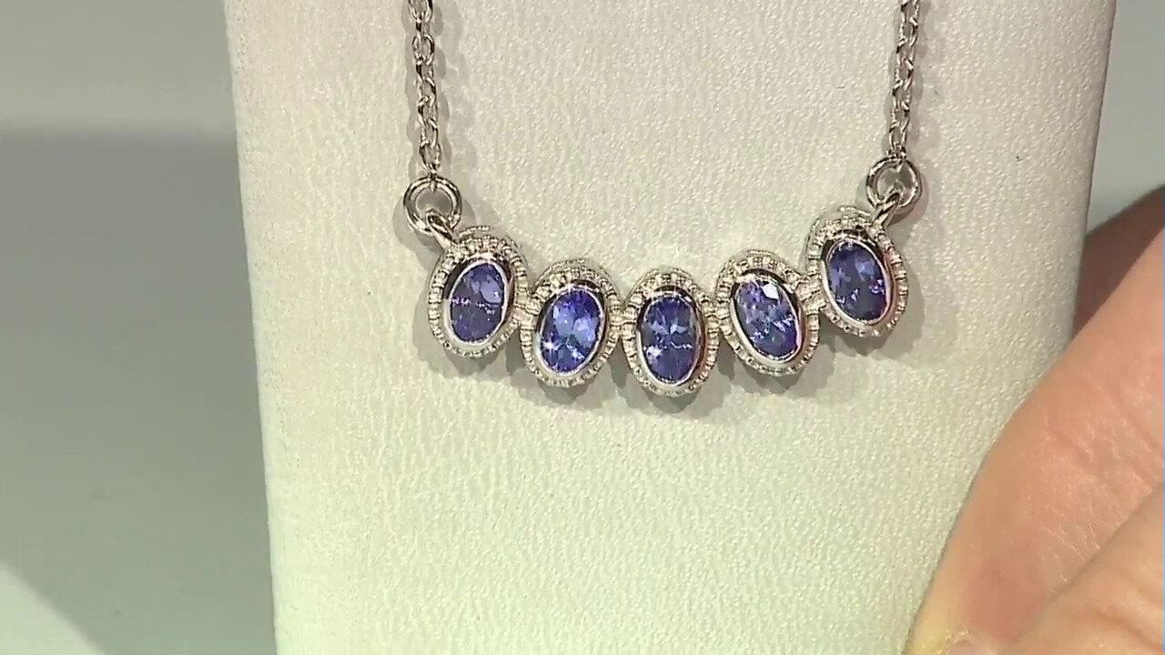 Video Tanzanite Silver Necklace