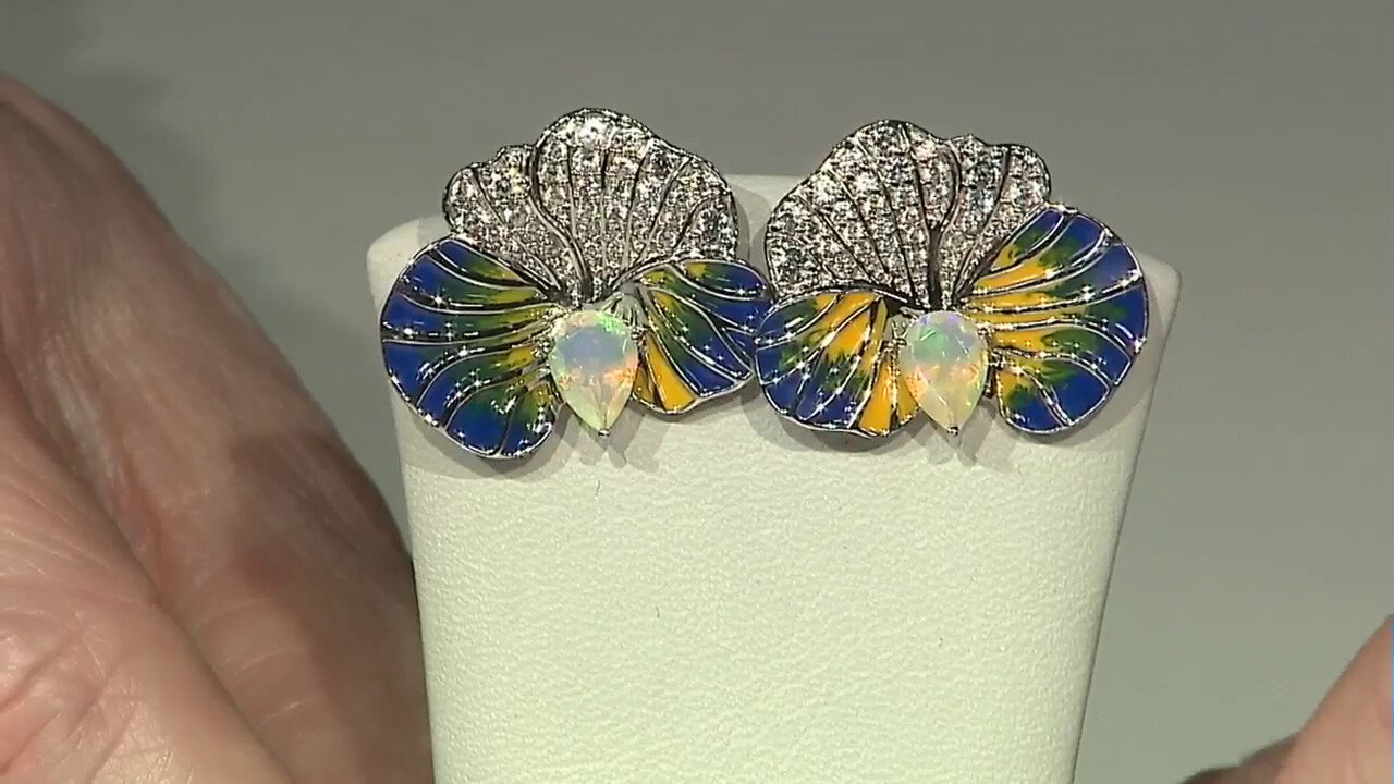 Video Boucles d'oreilles en argent et Tanzanite (SAELOCANA)