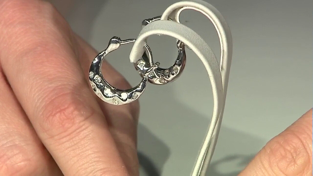 Video Pendientes en plata con Zircón (SAELOCANA)