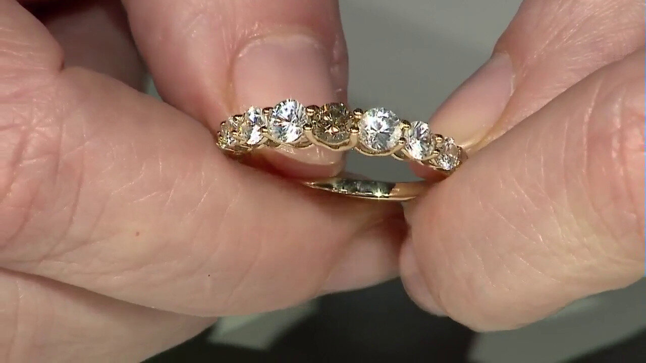 Video Gouden ring met een I2 Champagne Diamant (de Melo)