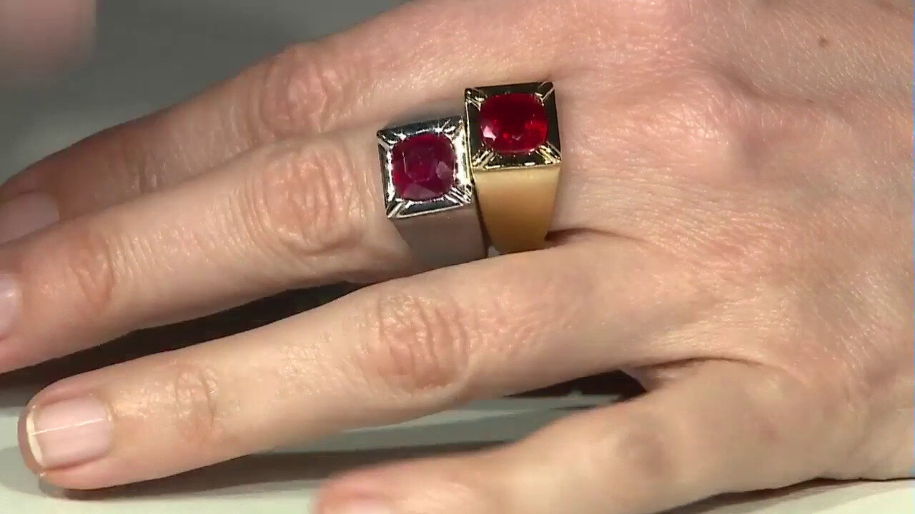 Video Madagascar Ruby Silver Ring (de Melo)