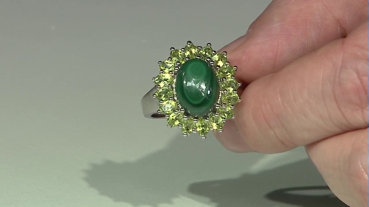 Video Bague en argent et Malachite