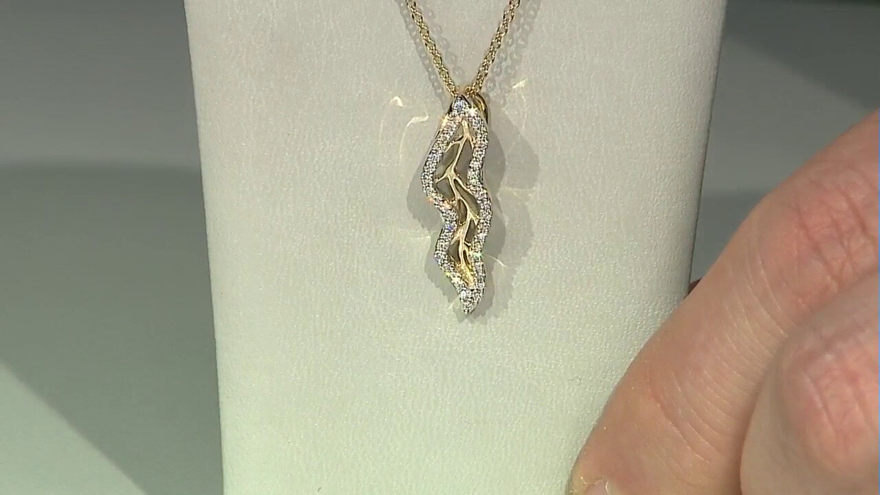 Video Gouden halsketting met een Loepzuivere (F) Diamant (LUCENT DIAMONDS)