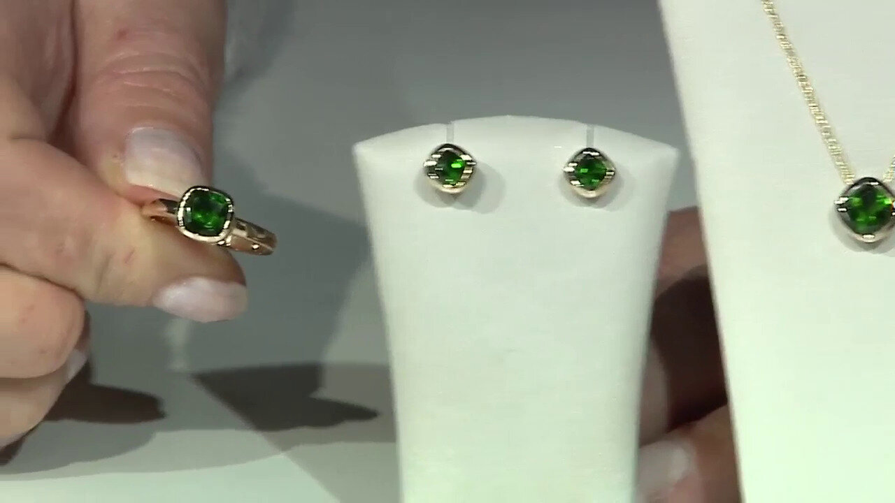Video 14K Russian Diopside Gold Ring