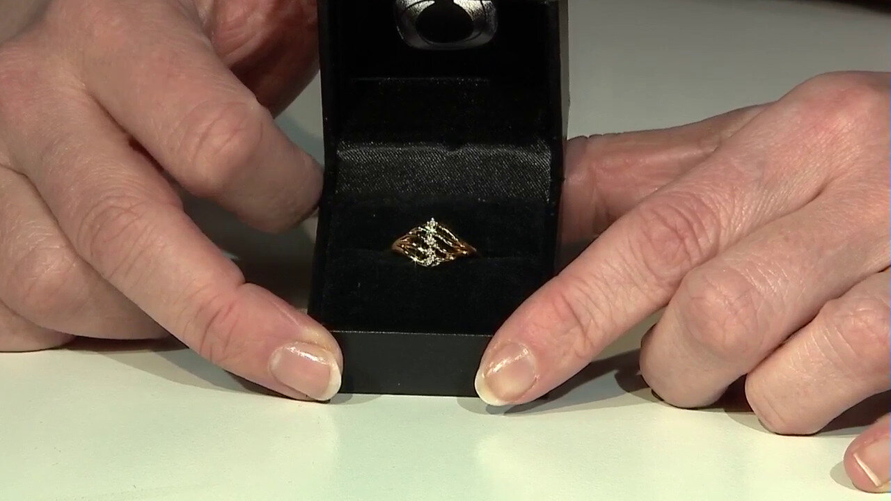 Video I2 (I) Diamond Silver Ring