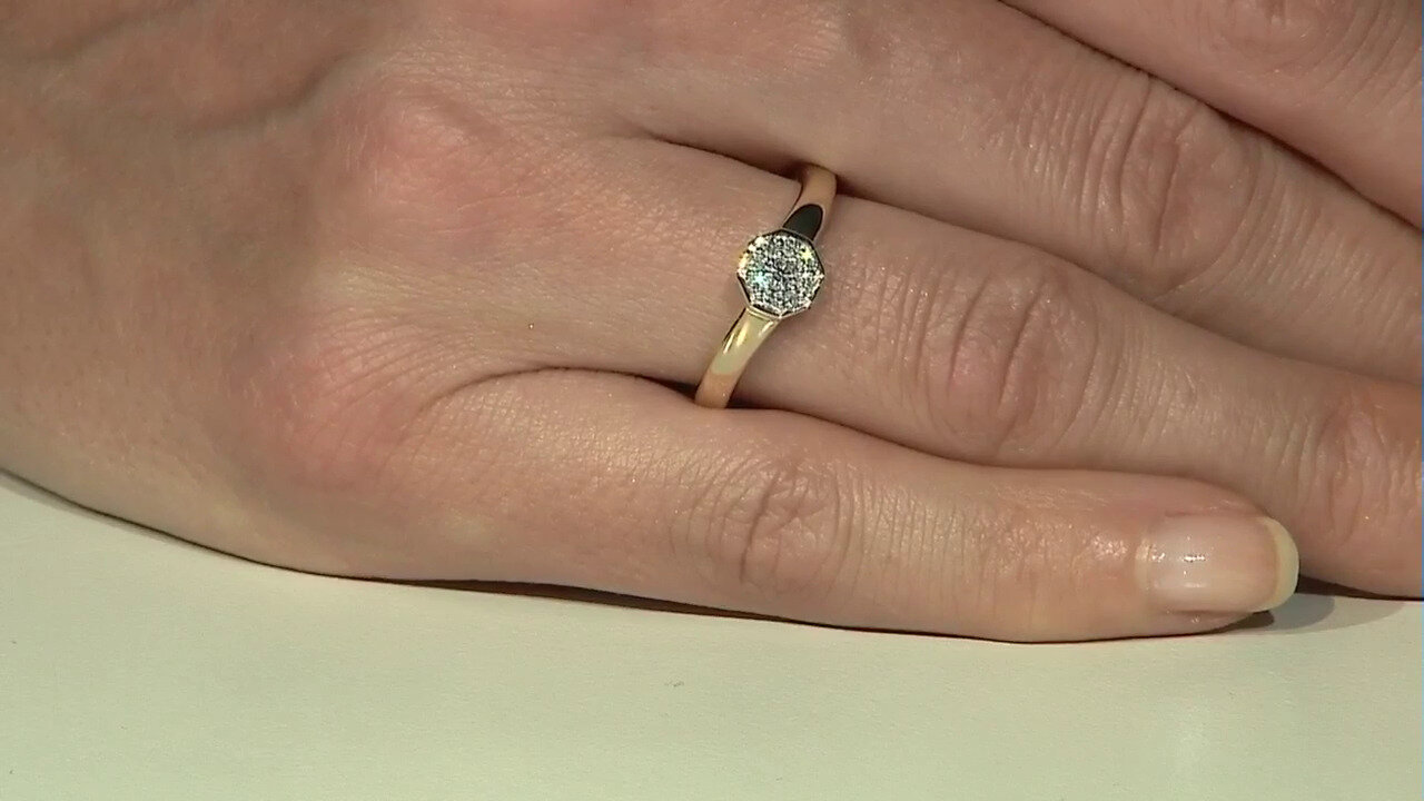 Video 9K SI1 (G) Diamond Gold Ring (Annette)