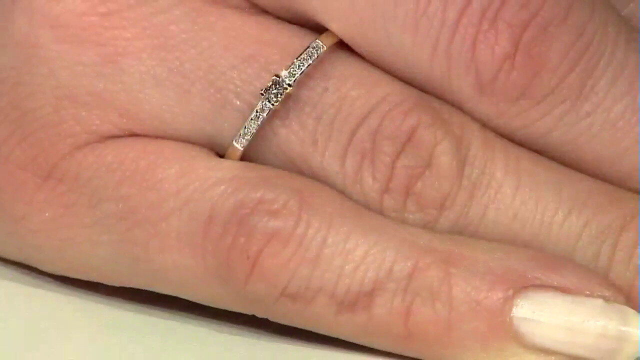 Video Gouden ring met een I2 Bruine Diamant