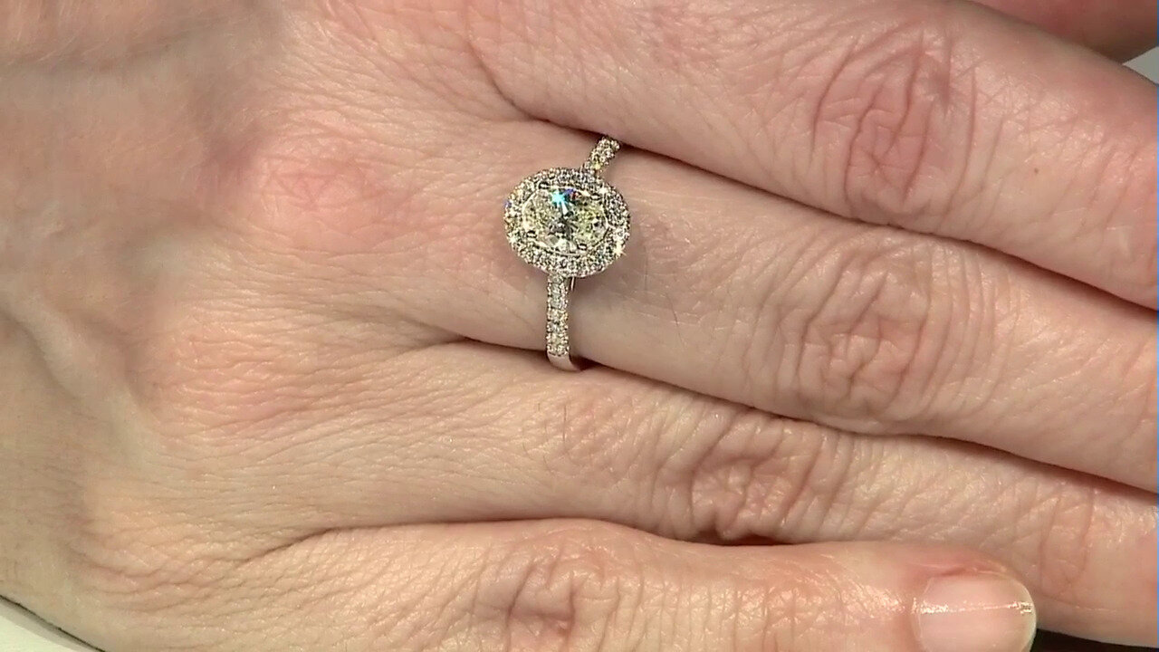 Video Gouden ring met een SI2 (H) Diamant (CIRARI)