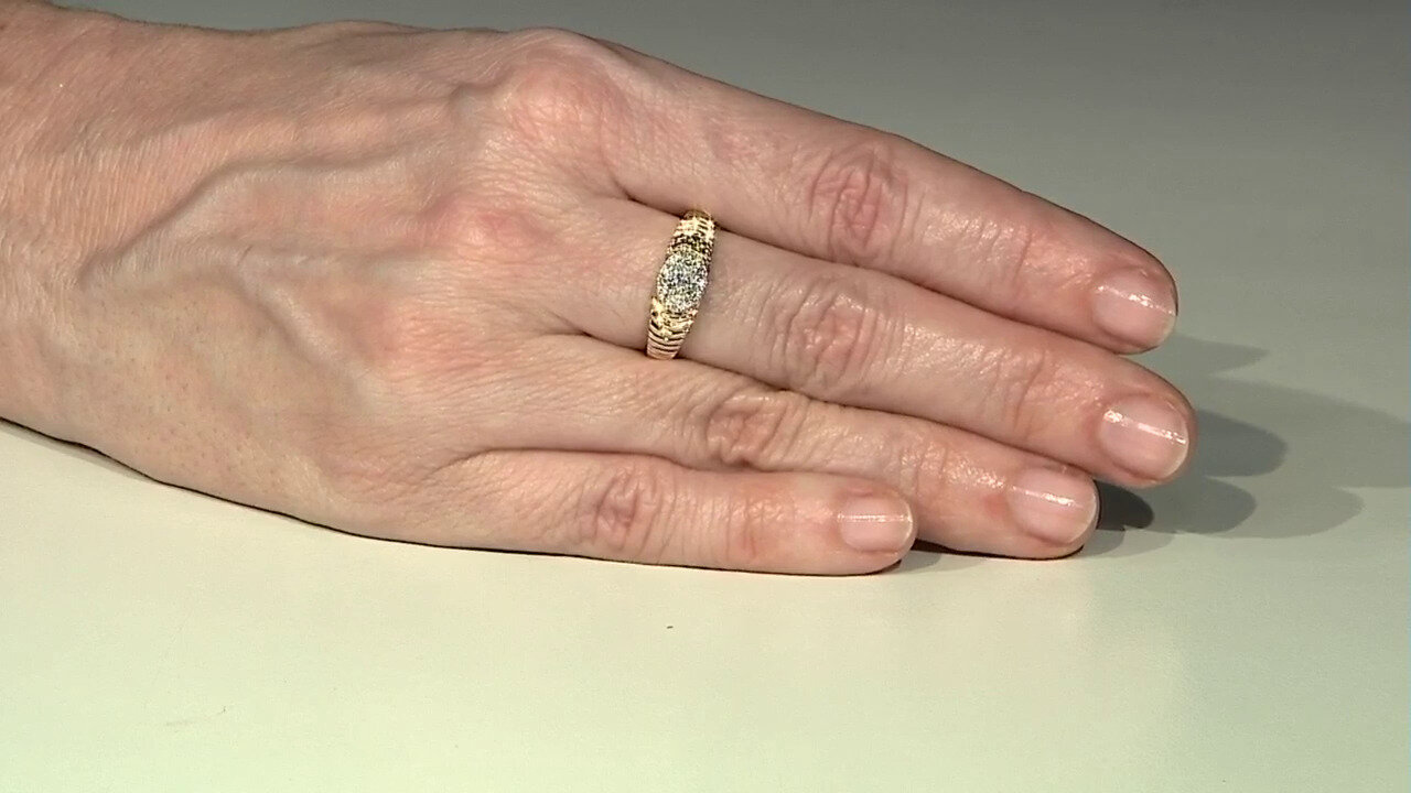 Video Gouden ring met een SI1 (H) Diamant (CIRARI)