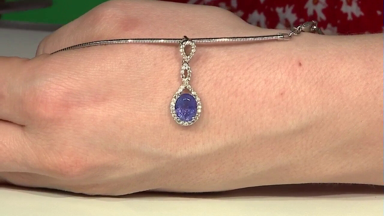 Video Tanzanite Silver Pendant