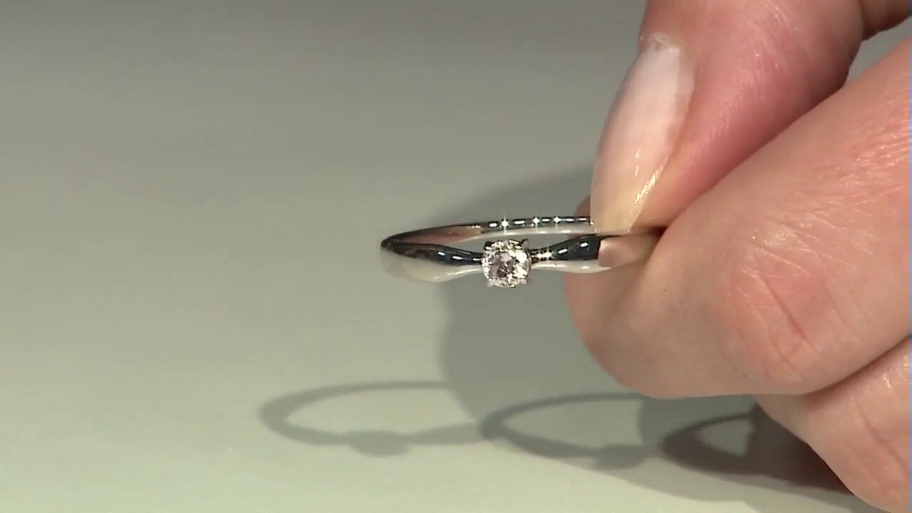Video Zilveren ring met een morganiet