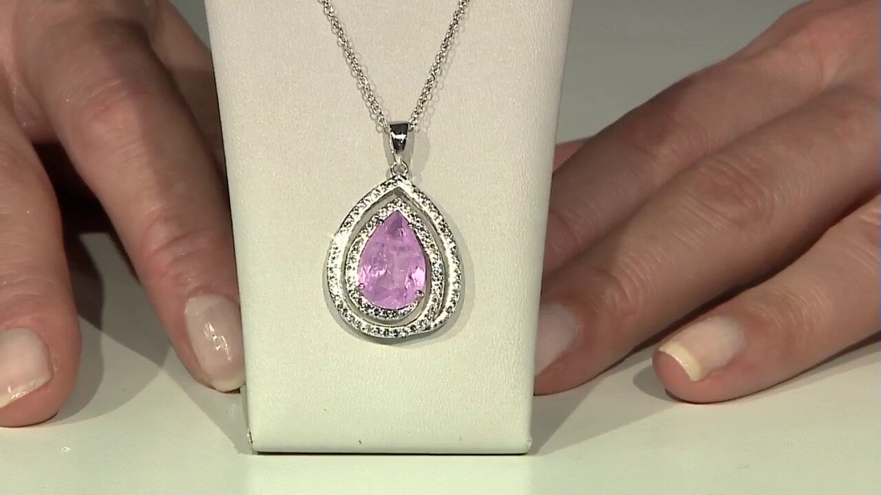Video Lilac Quartz Silver Necklace
