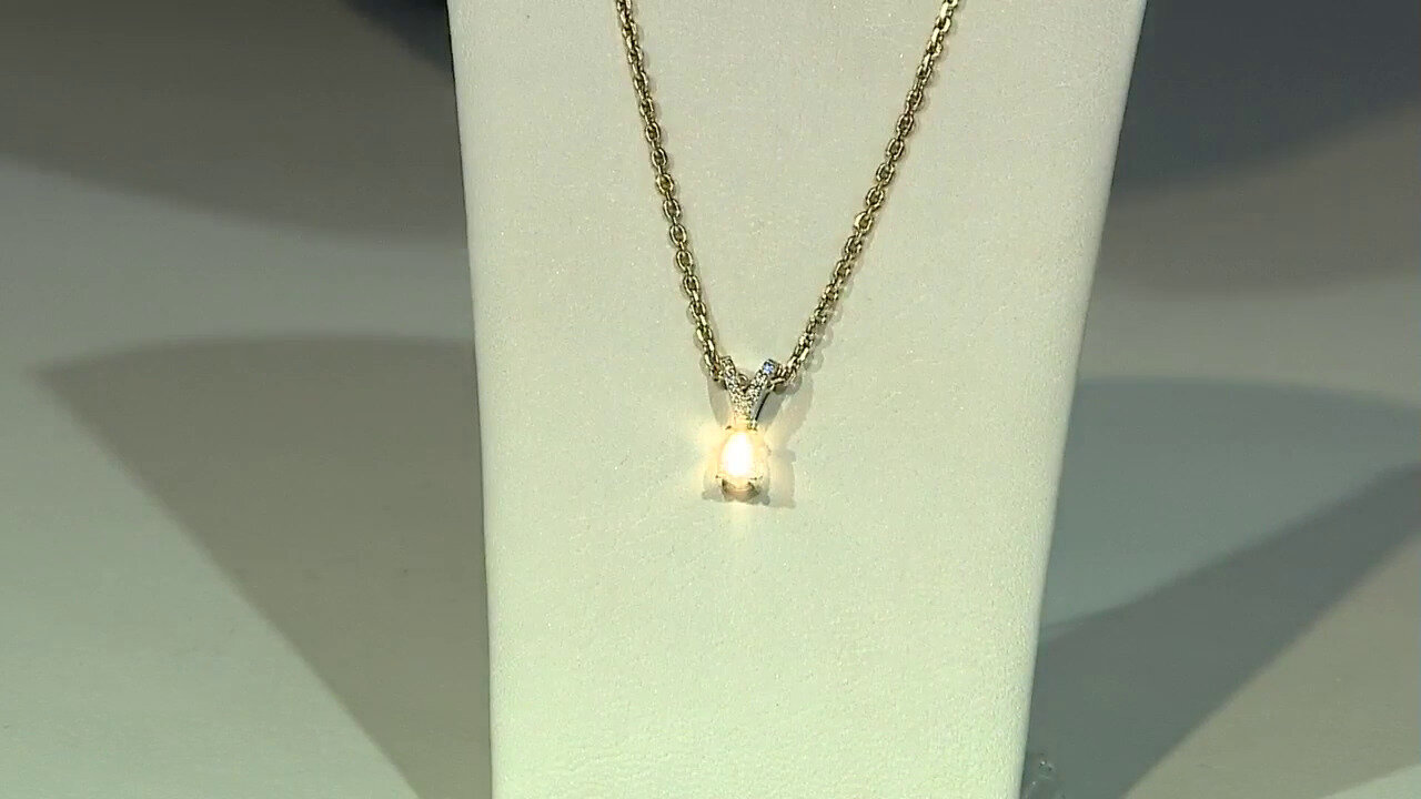 Video 9K I3 Argyle Cognac Diamond Gold Pendant (Mark Tremonti)