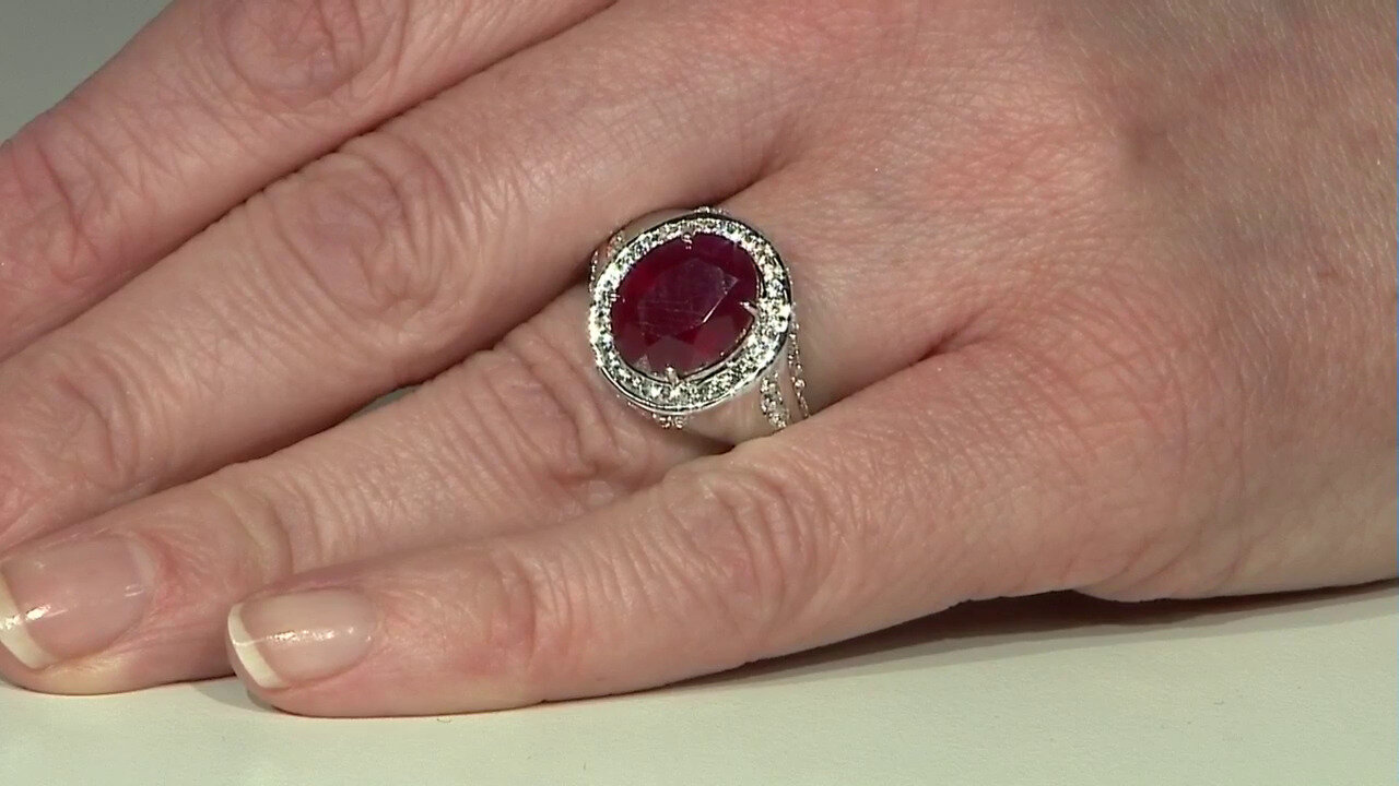 Video Bague en argent et Rubis de Madagascar (de Melo)