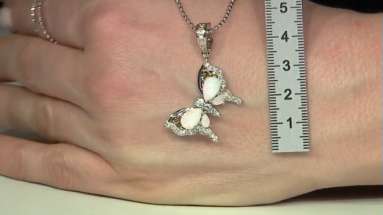 Video Welo Opal Silver Necklace (Dallas Prince Designs)
