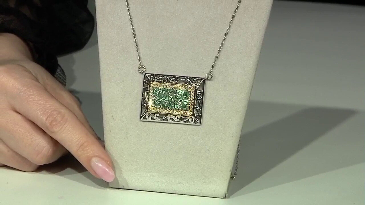 Video Mint Kyanite Silver Necklace (Dallas Prince Designs)