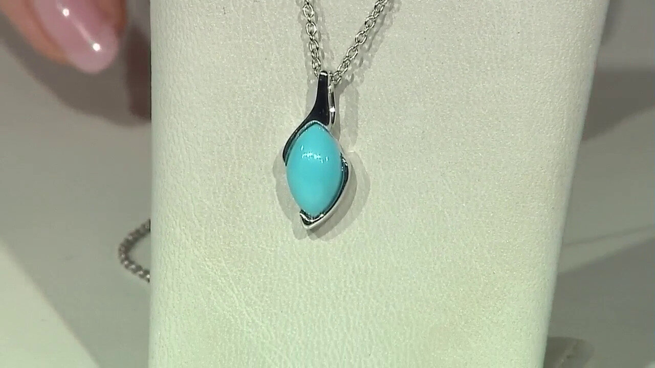 Video Sleeping Beauty Turquoise Silver Necklace
