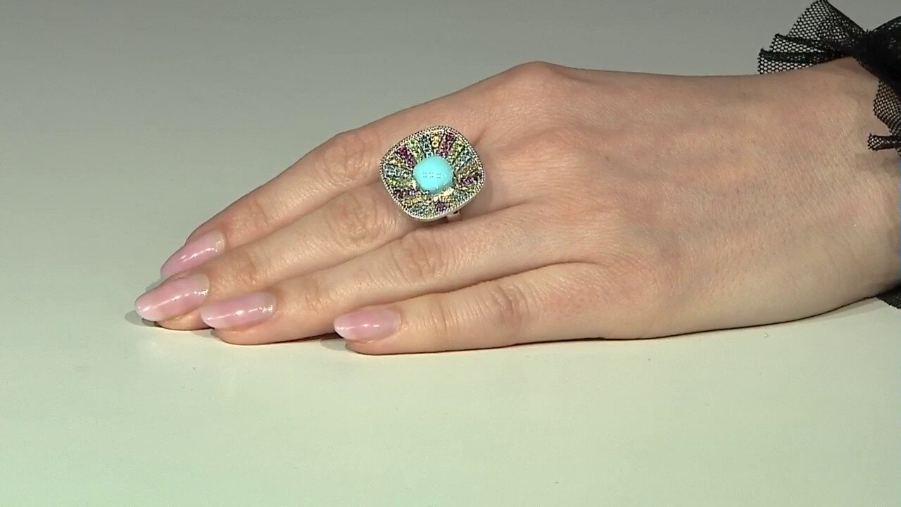 Video Sleeping Beauty Turquoise Silver Ring