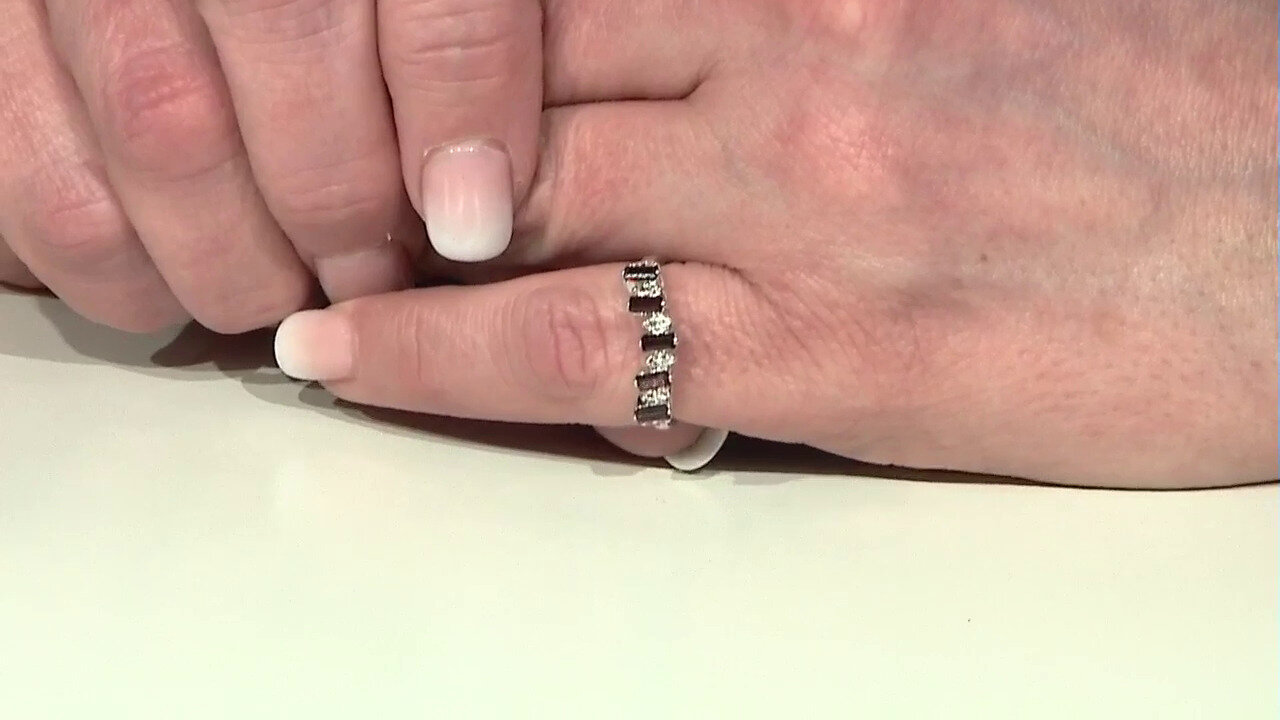 Video Zilveren ring met granaten