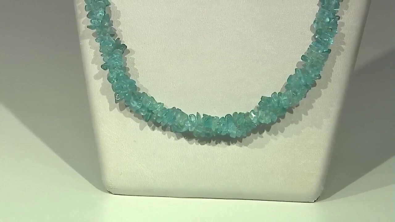 Video Blue Apatite Silver Necklace