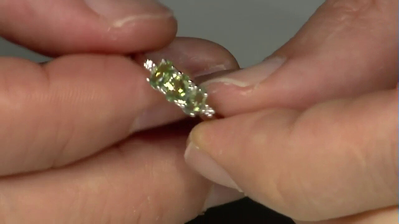 Video Zilveren ring met Paraiba toermalijnen