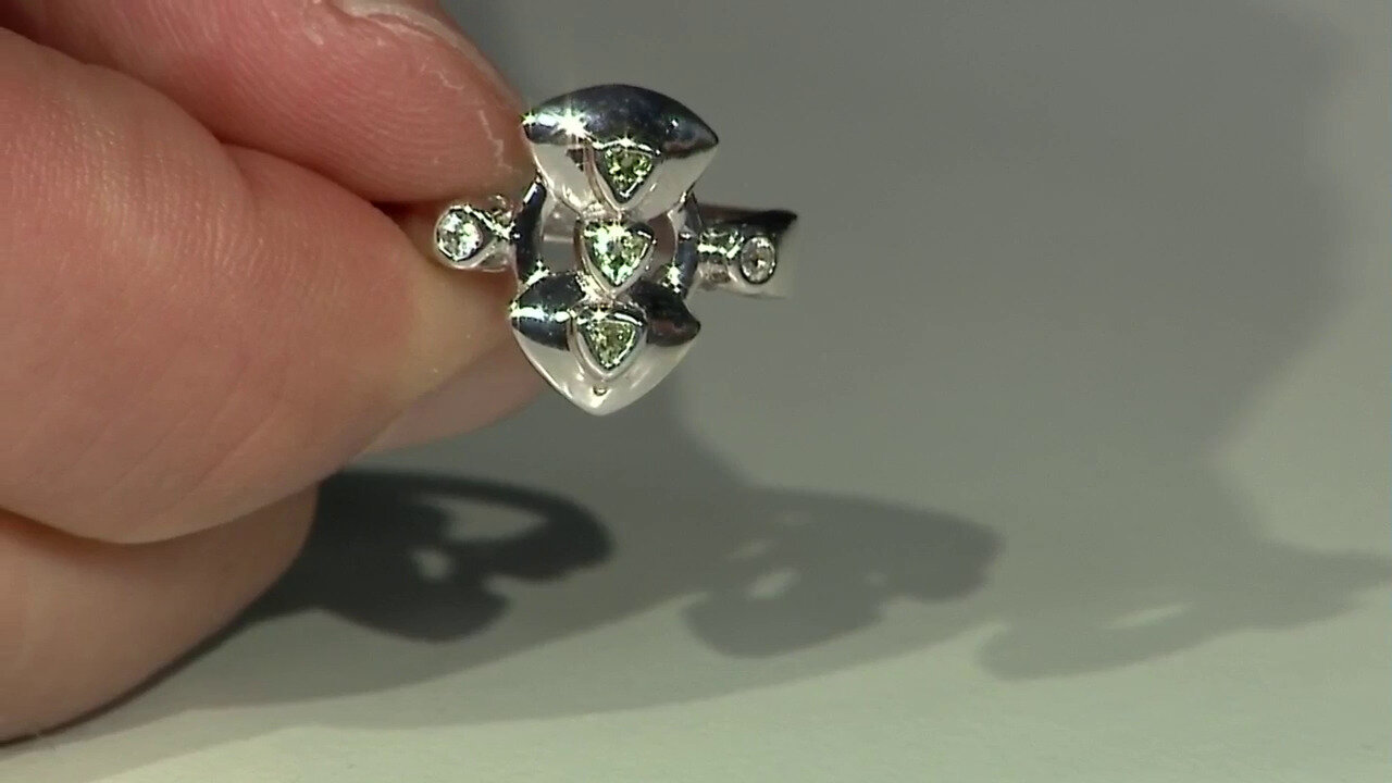 Video Zilveren ring met Paraiba toermalijnen
