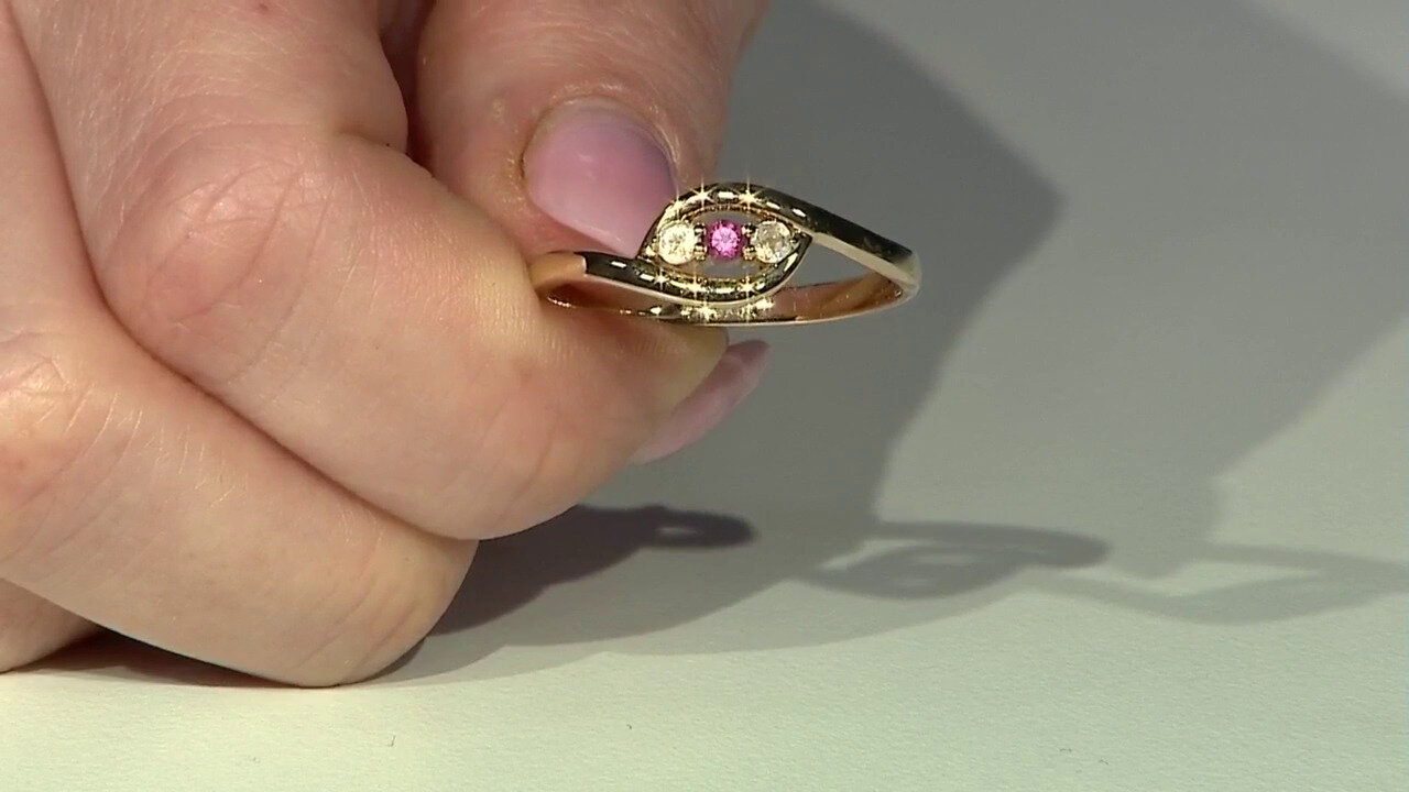 Video Bague en argent et Pierre de Lune arc-en-ciel