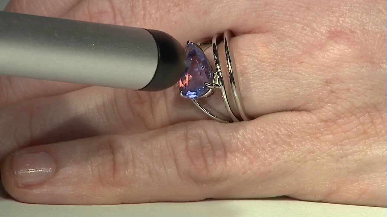 Video Anello in argento con Fluorite Cangiante