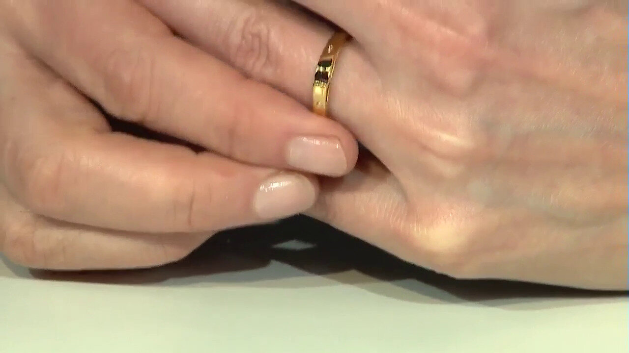Video Zilveren ring met een I3 Rode Diamant