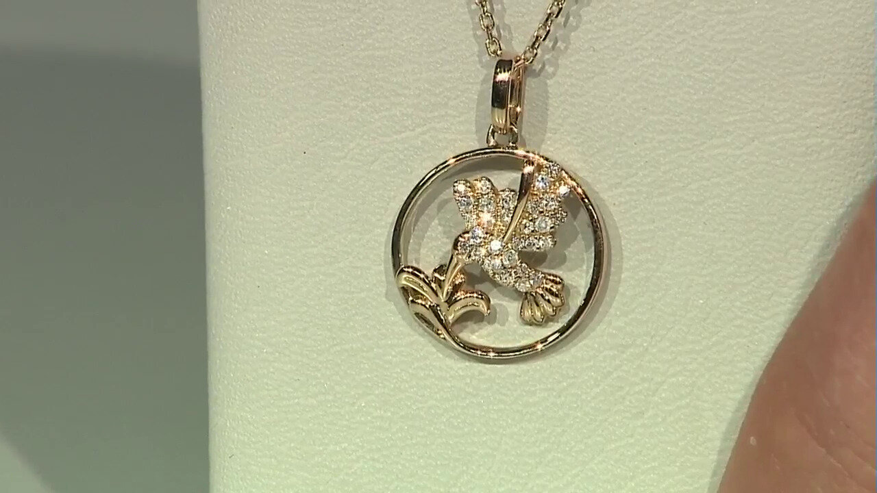 Video Collar en oro con Diamante SI2 (H) (Smithsonian)