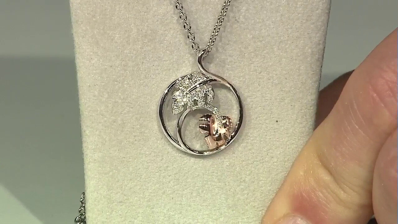 Video SI2 (H) Diamond Silver Necklace (Smithsonian)