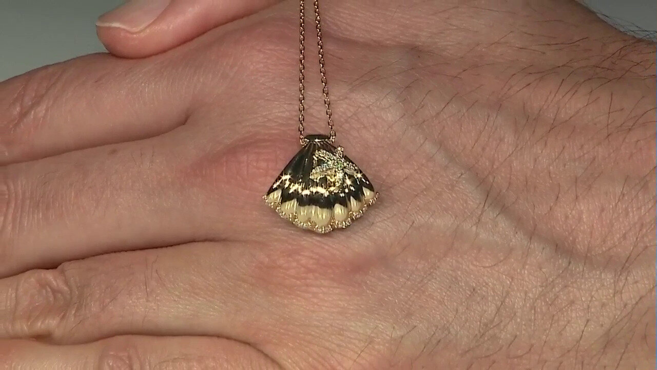 Video Collar en oro con Diamante SI2 (H) (Smithsonian)