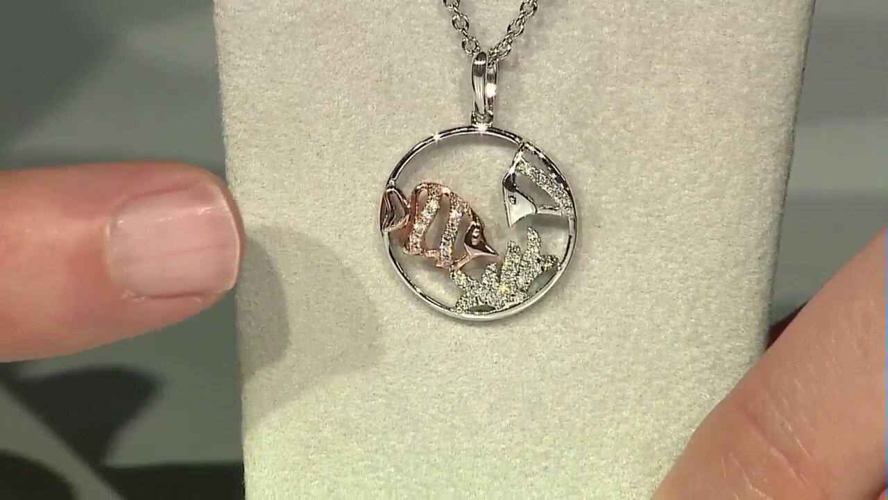 Video I1 (H) Diamond Silver Necklace (Smithsonian)