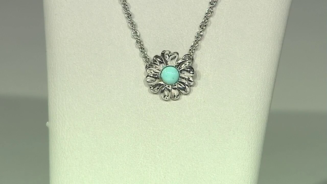 Video Collier en argent et Turquoise (dagen)