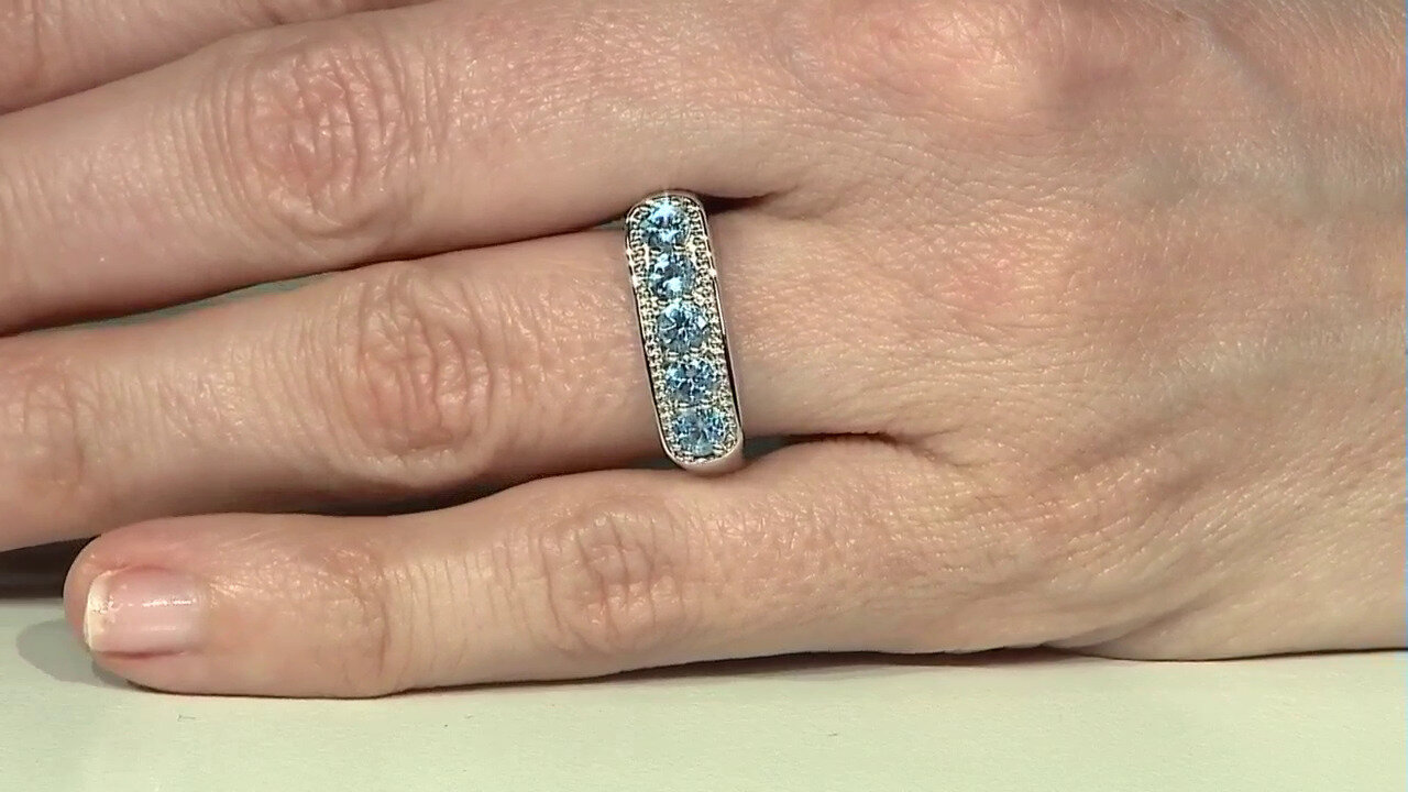 Video Santa Maria Aquamarine Silver Ring