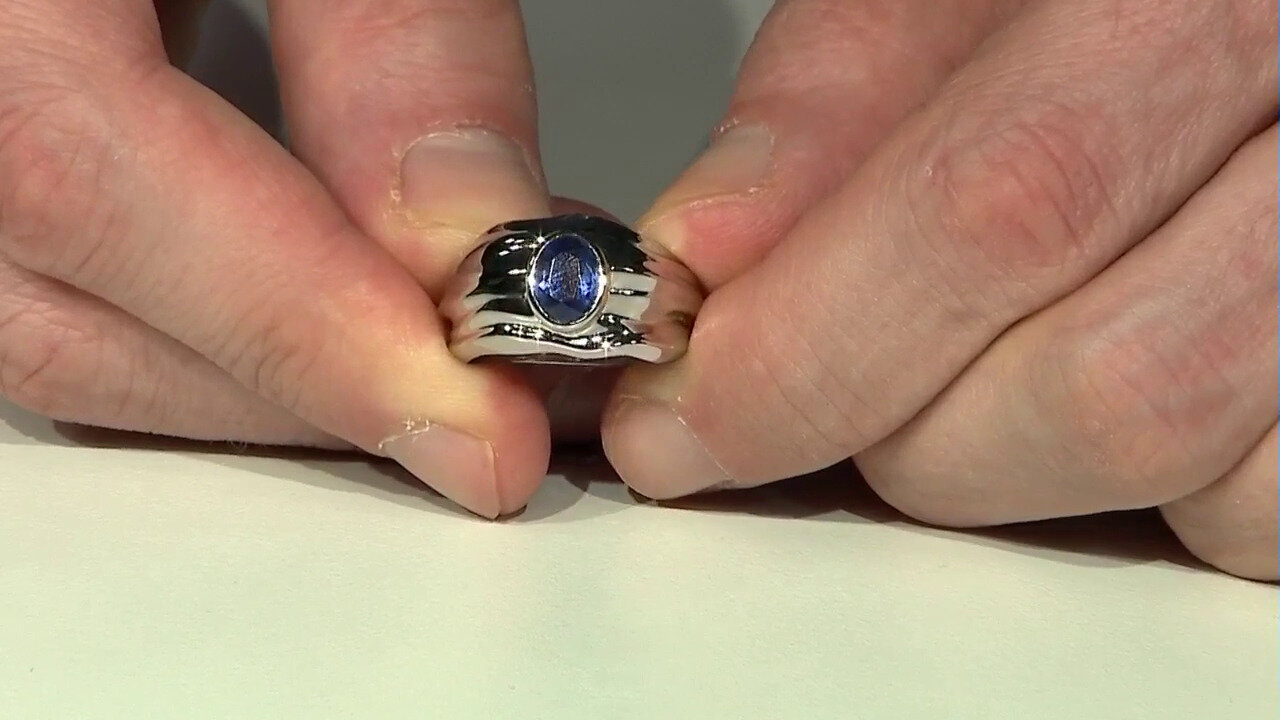 Video Bague en argent et Kyanite du Népal (de Melo)