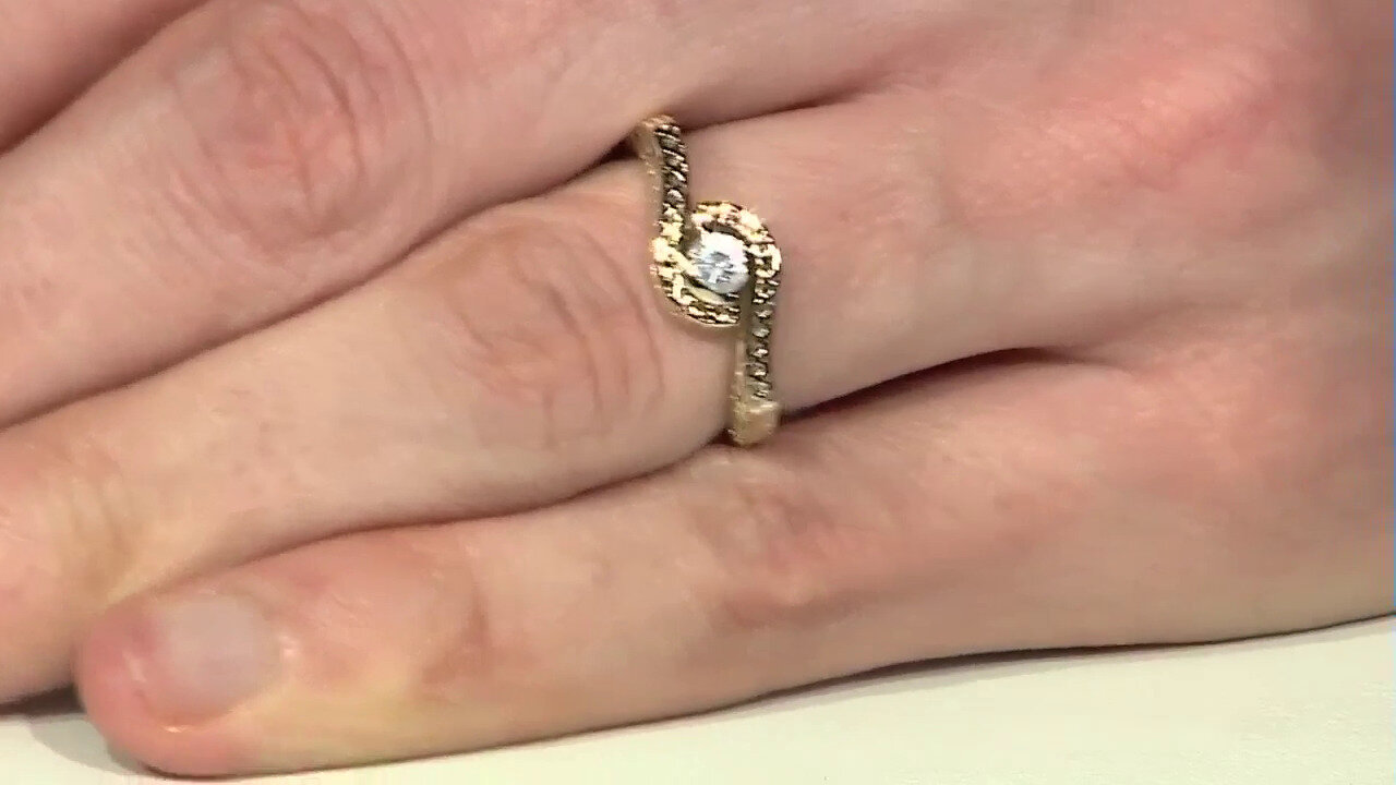 Video Gouden ring met een zirkoon (Ornaments by de Melo)