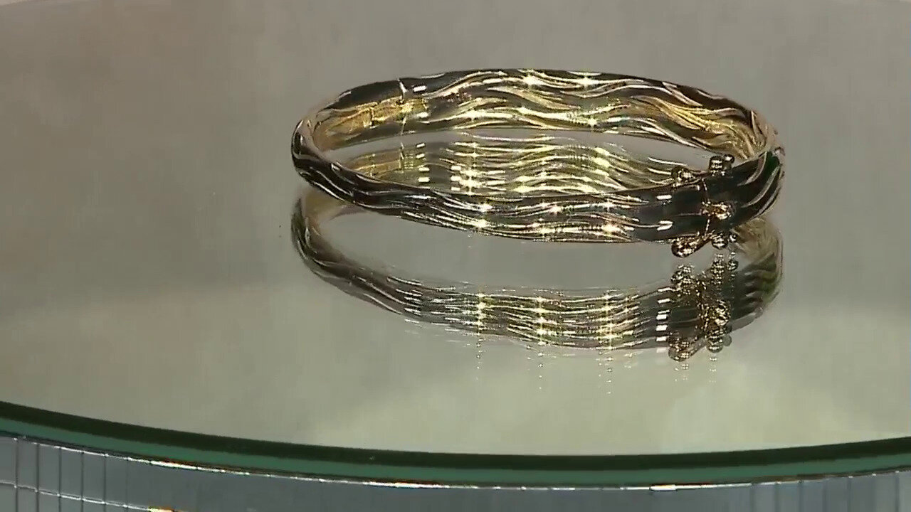 Video Bracelet en or et Diamant champagne I2 (Ornaments by de Melo)