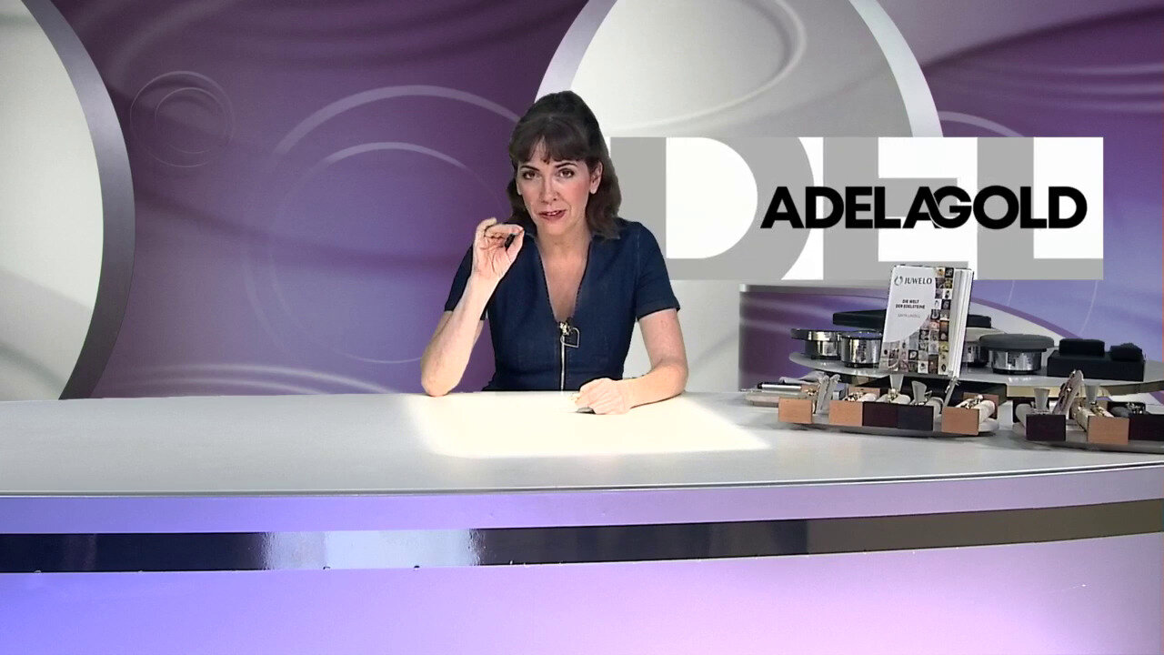 Video Gouden ring met witte saffieren (Adela Gold)