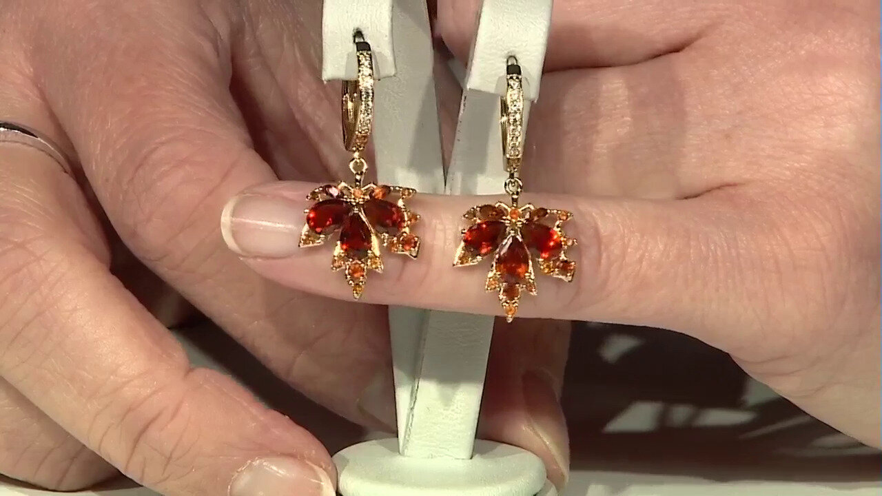 Video Madeira Citrine Silver Earrings