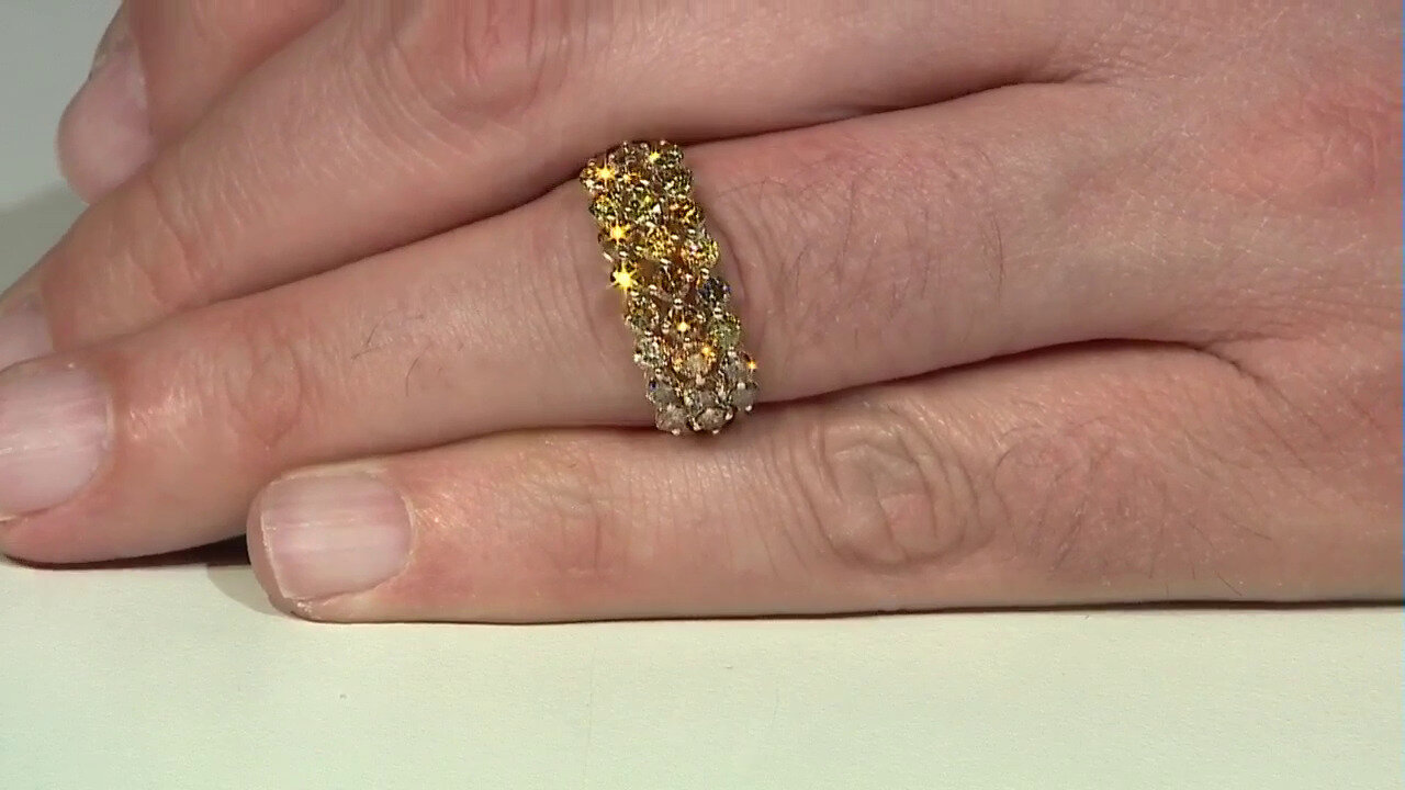 Video Anillo en oro con Diamante fancy SI2 (CIRARI)